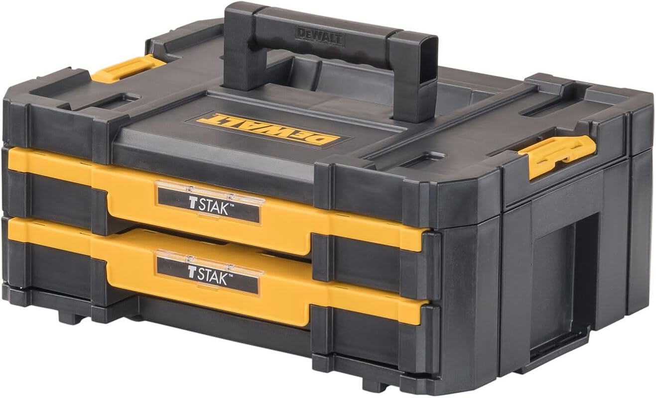 DEWALT TSTAK Tool Storage Organizer with Double Drawers, Holds Up to 1