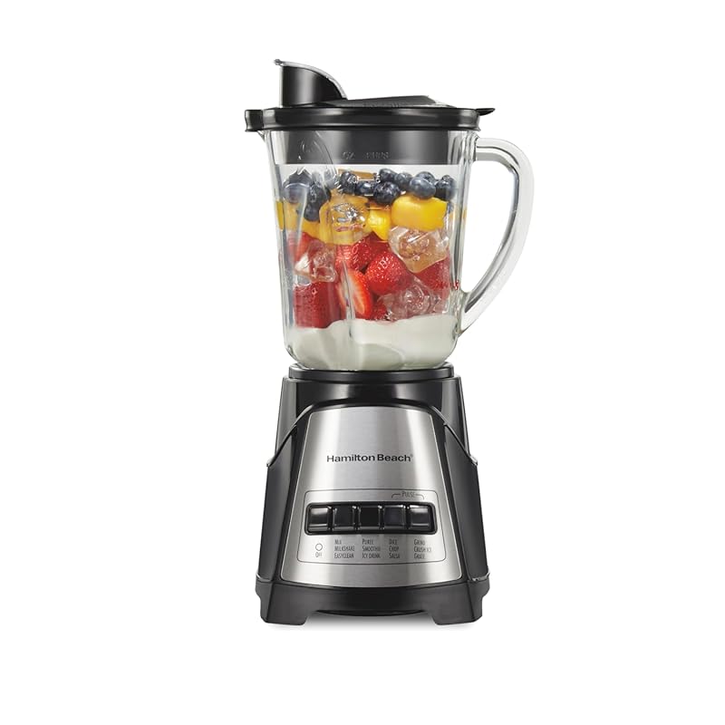 Hamilton Beach Power Elite Blender: 700W with Wave Action for Smooth P
