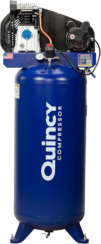 Quincy Electric 60 Gallon Vertical Air Compressor, featuring a 3.5 HP 