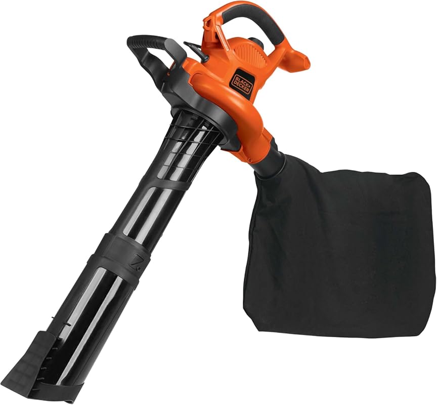 BLACK+DECKER 12 Amp Electric Leaf Blower, Vacuum, and Mulcher for Quic
