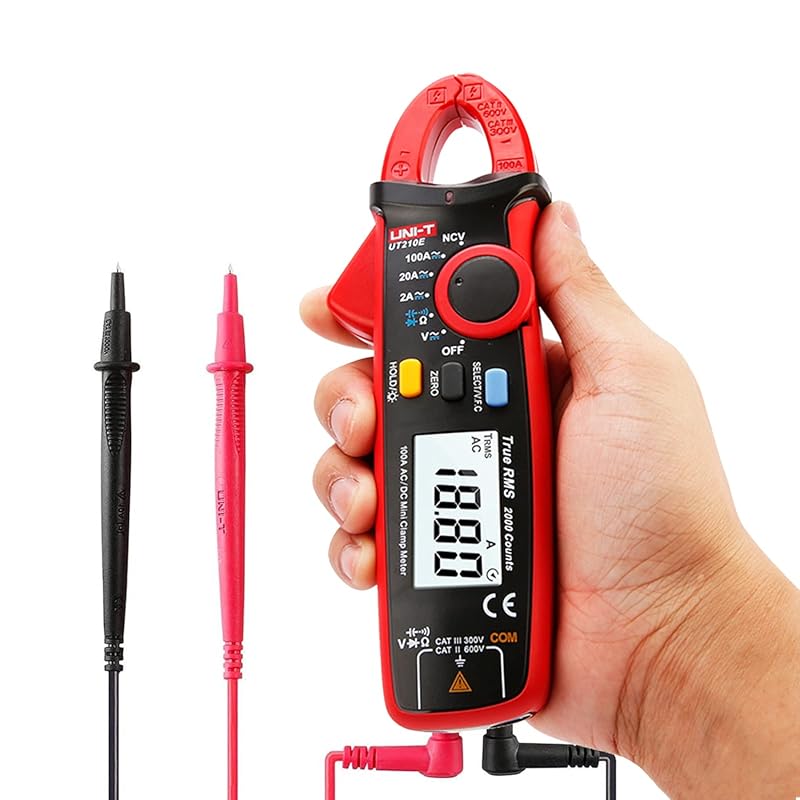 UNI-T UT210 True RMS Digital Clamp Meter for AC/DC Voltage and Parasit