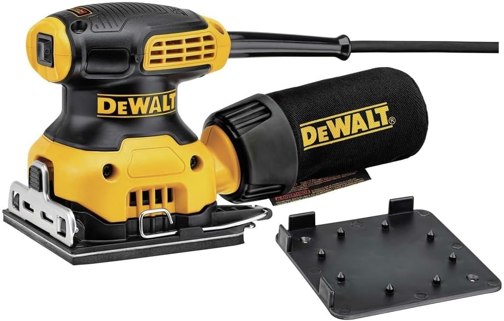 DEWALT DWE6411K 1/4 Sheet Palm Sander Offers 14,000 OPM for Quick, Smo