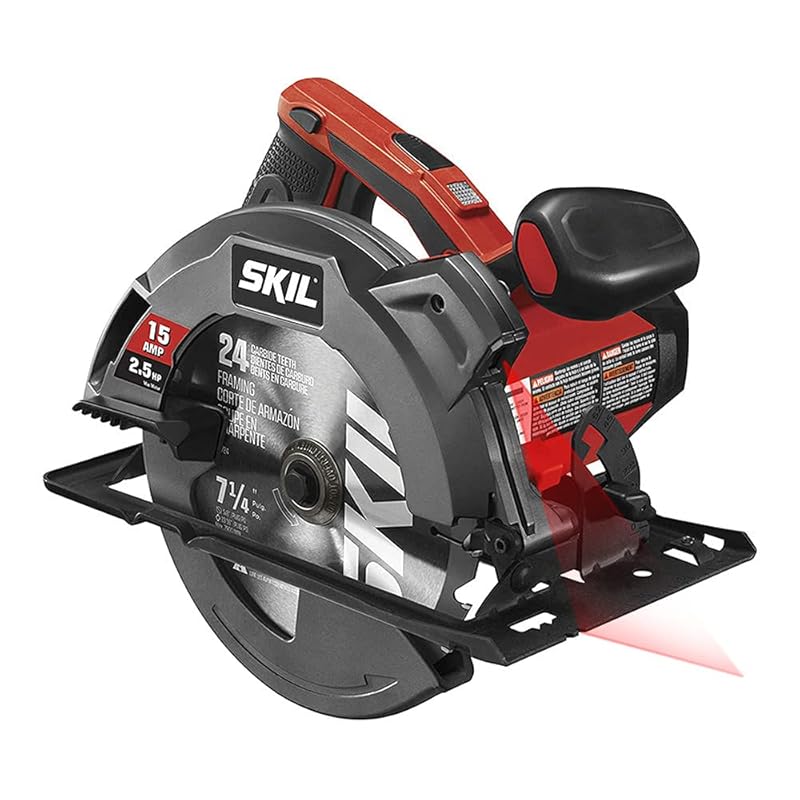 SKIL 15 Amp Circular Saw with a 7-1/4 Inch Blade and Laser Guide.