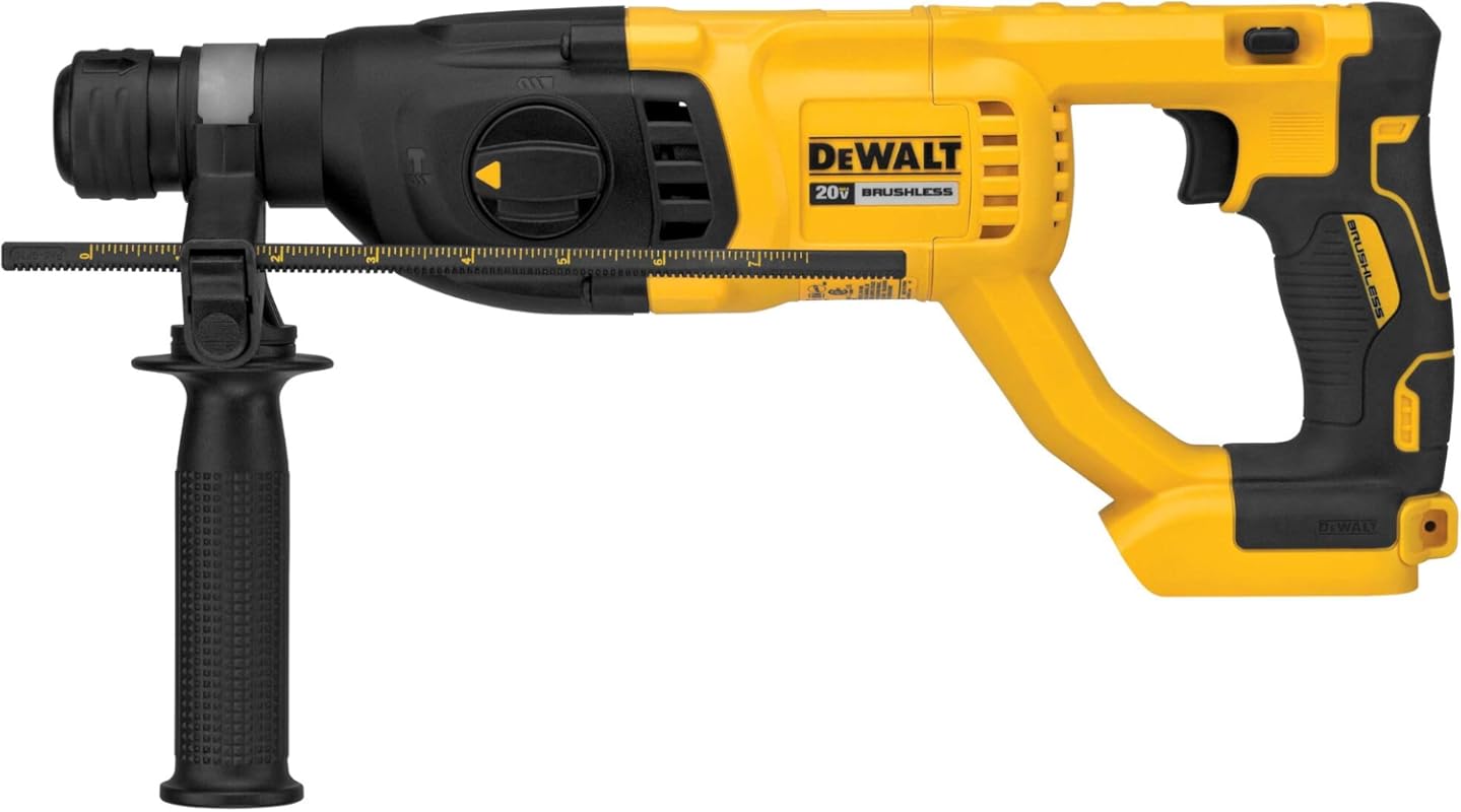 DEWALT 20V 1-Inch Cordless SDS Plus Rotary Hammer Drill for Concrete W