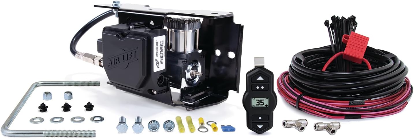 Air Lift WirelessOne On-Board Air Compressor with Mobile App and Easy 