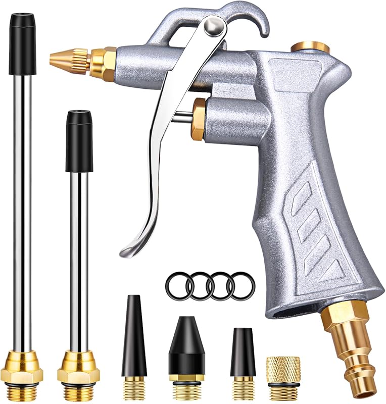 Top 5 Best Blow Guns for Air Compressor: Quality & Reliability 3 JASTIND Industrial Air Blow Gun for Air Compressor, with Brass Adjusta