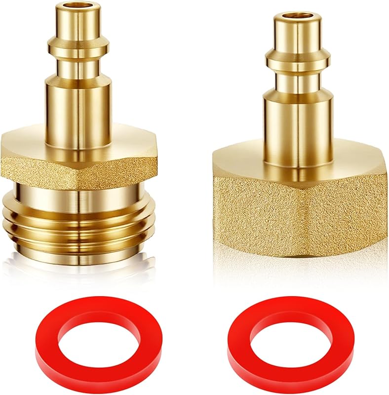 Lead-Free Brass Air Compressor Blow Out Adapter for RV and Sprinkler W