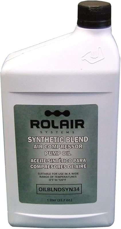 Rolair 34 Oz All-Weather Synthetic-Blend Air Compressor Oil
