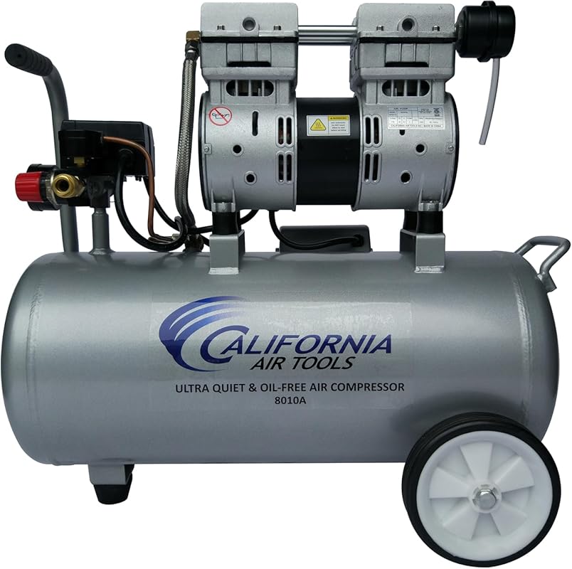 5 Best 8 Gallon Air Compressors: Our Expert Picks for Quality 6 8 Gallon Ultra Quiet Oil-Free Air Compressor with Lightweight Aluminum