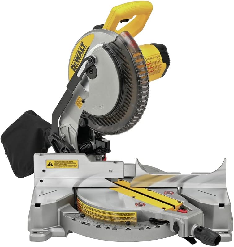 The DEWALT 10-inch Corded Single Bevel Miter Saw offers reliability an