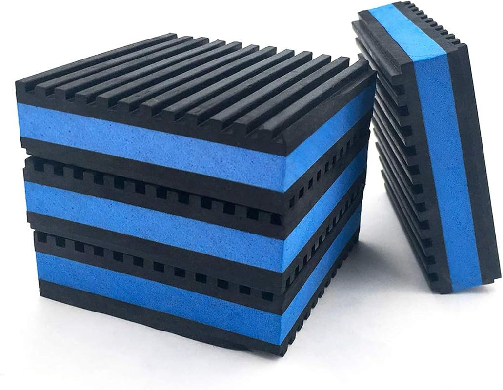 Heavy Duty Rubber Anti-Vibration Pads with Blue EVA for Air Compressor