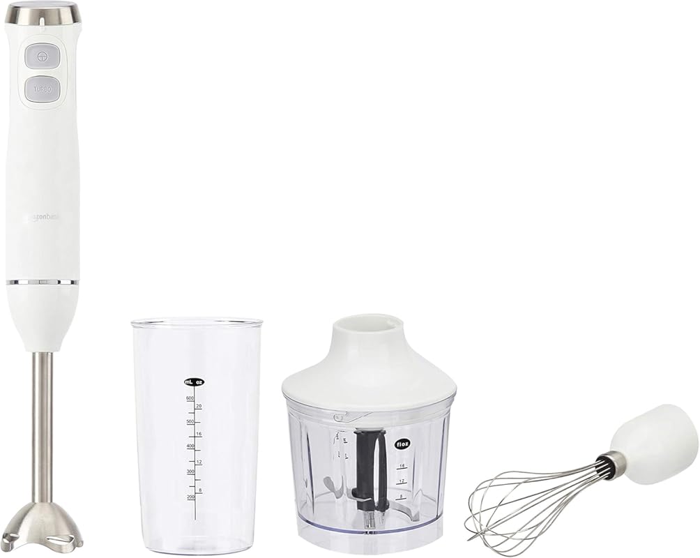 10 Best Blenders for Protein Shakes: Expert Picks for Smooth Results 7 Amazon Basics 4-In-1 Immersion Blender, 300W, perfect for mixing prote