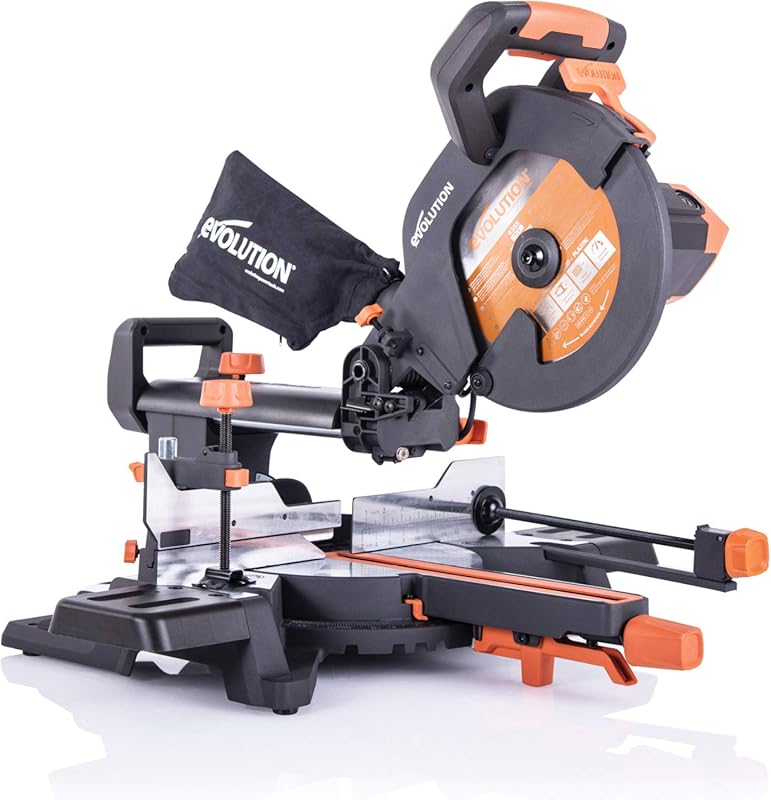 The Evolution 10-inch Sliding Miter Saw delivers versatile multi-mater