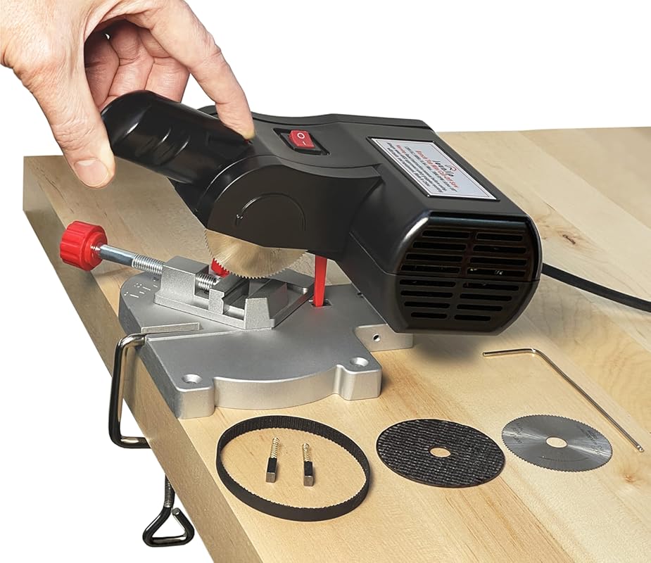 5 Best Mini Miter Saws: Expert Picks for Quality Cuts 5 JOUNJIP Mini Miter Chop Saw for Hobbyists, Model Making, Carbon Arrows