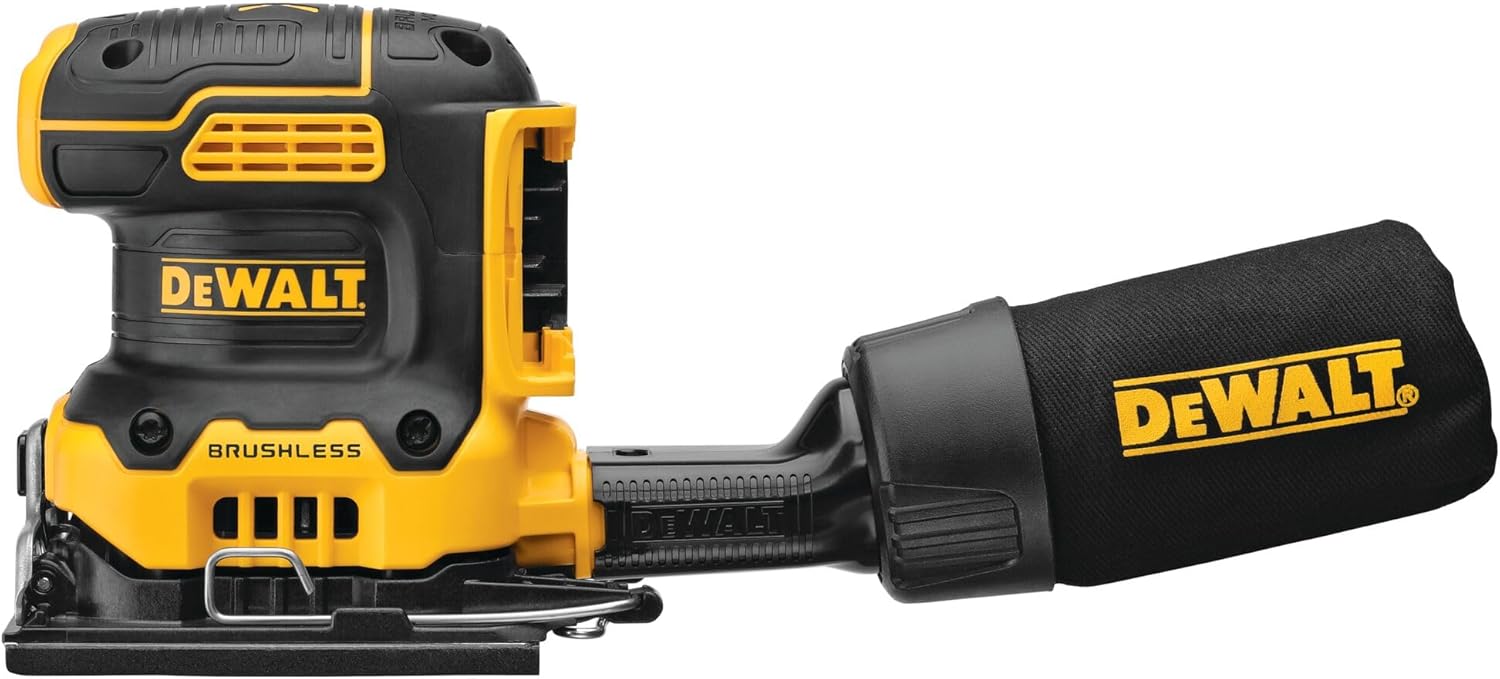 Best Cordless Sander: 5 Expert-Reviewed Picks for Pro Results 3 DeWalt 20V MAX XR Brushless Cordless 1/4 Sheet Sander: Variable Speed