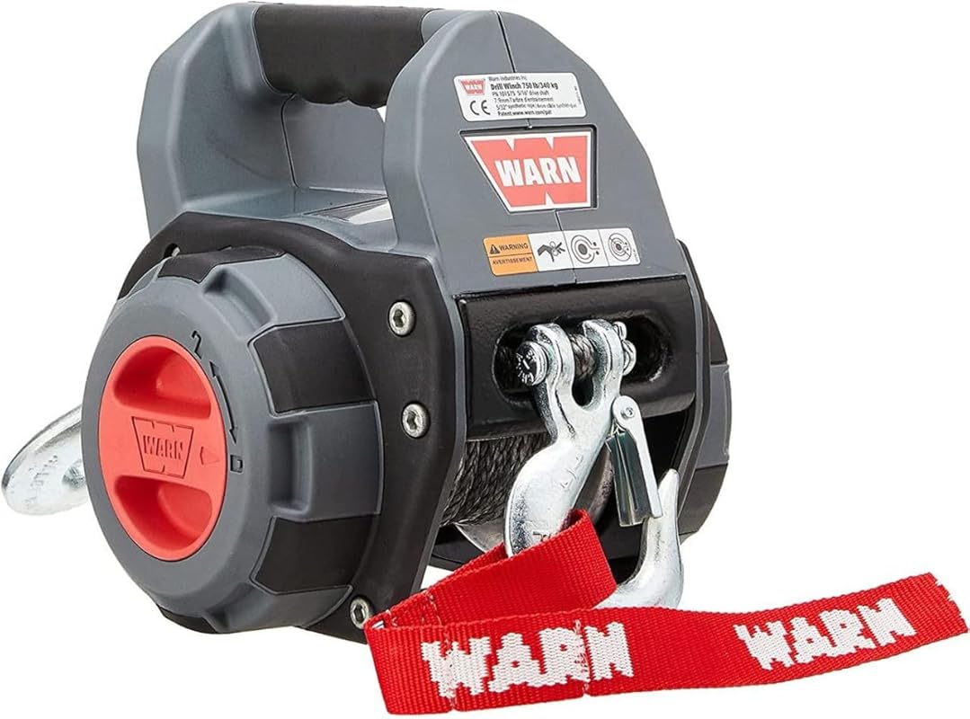 Top 5 Best Drill Winch: Expert Picks for Reliable Performance 3 WARN Handheld Portable Drill Winch with 750 lb Pulling Capacity and 40