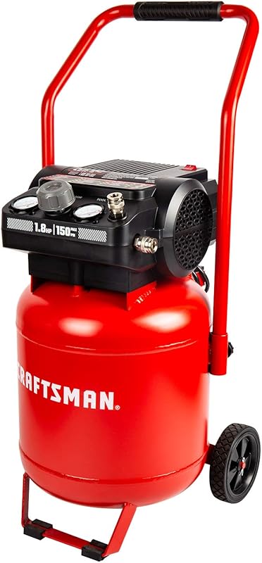 Craftsman 10-Gallon Vertical Air Compressor: Oil-Free, 1.8 HP, 150 PSI