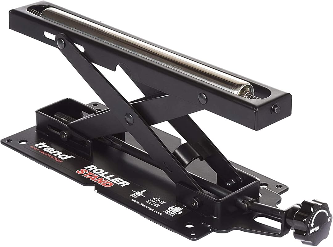 Trend Adjustable Rolling Miter Saw Stand, 140 Lbs Capacity, with Conve