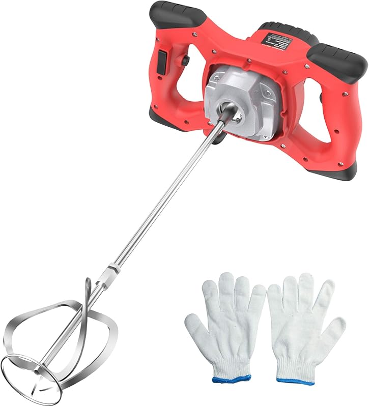 IMAYCC Cement Mixer, 2100W Electric Concrete Mixer with 6 Speed, 110V 