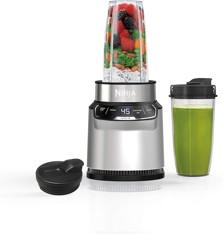 10 Best Blenders for Veggie Smoothies: Expert-Vetted Picks 3 Ninja Nutri Pro BN401 Single Serve Blender for Smoothies, Crushes Vegg