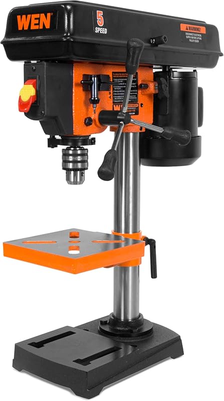8-Inch Benchtop Drill Press with 5 Speeds and Heavy-Duty Cast Iron Con