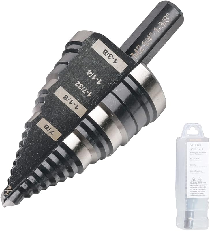 Top 5 Step Drill Bits: Expert Picks for Quality & Performance 6 M2 High Speed Steel Step Drill Bit, 1/4 to 1-3/8 Inch, Stainless Steel