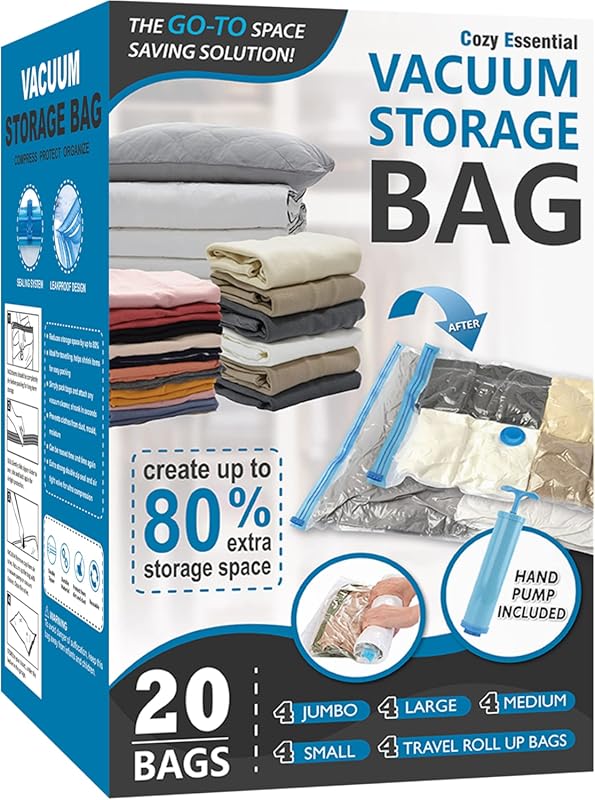 Space Saver Vacuum Compression Bags for Comforters, Blankets, and Clot