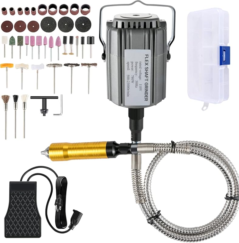 VEVOR Flex Shaft Rotary Tool with Foot Pedal for Jewelry Polishing and