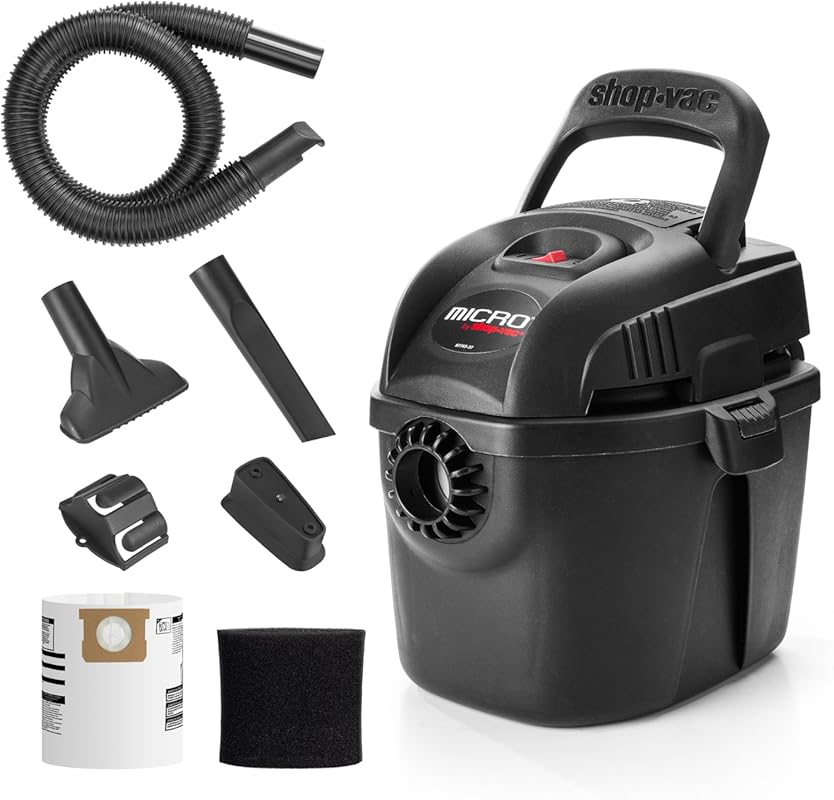 Shop-Vac 1-Gallon Micro Wet/Dry Vacuum: Compact, Lightweight, and Port