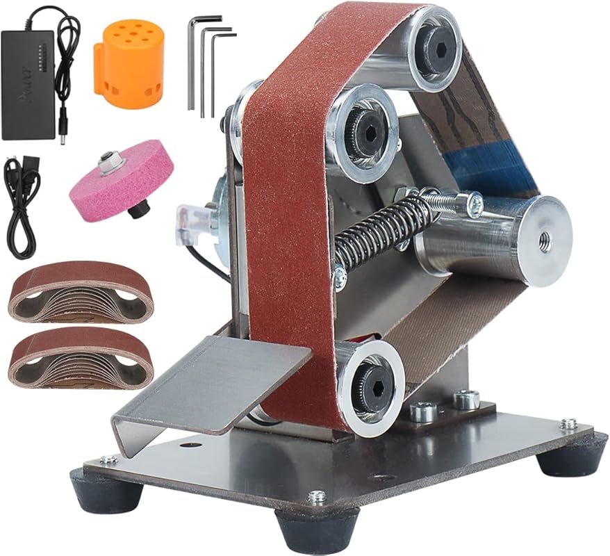 Mini Electric Belt Sander and Knife Sharpener: A 7-Speed Bench Grinder