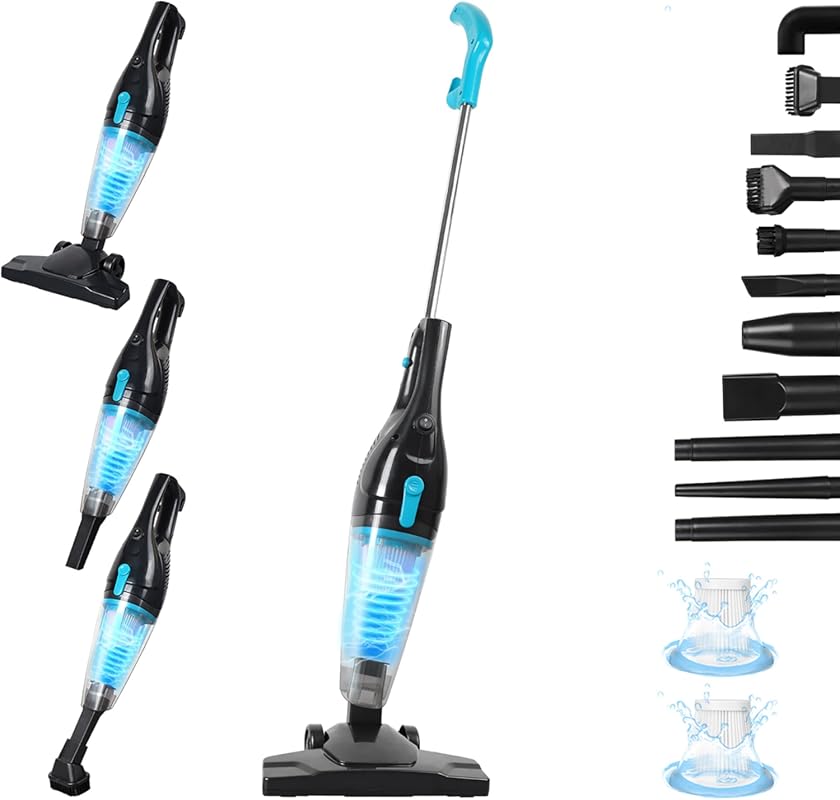 Intercleaner Corded Stick Vacuum: Lightweight, Bagless Handheld with S