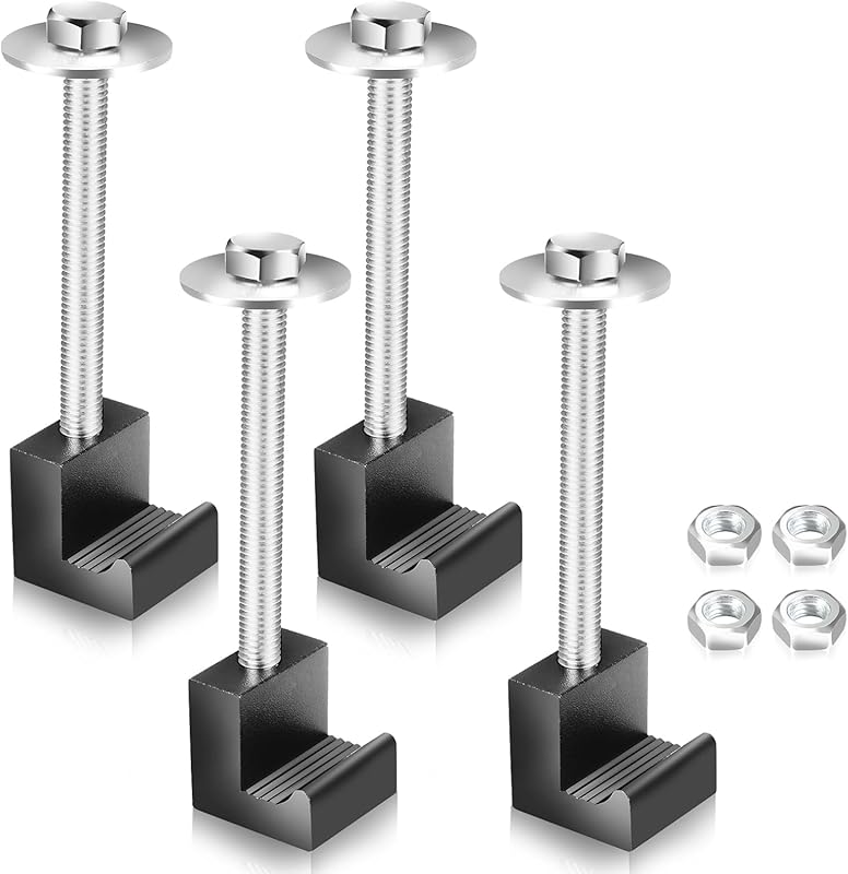 5 Expert Picks: Best Rated Truck Tool Boxes for Quality 4 Universal Black Aluminum Truck Tool Box Mounting Kit. Includes J-Hooks