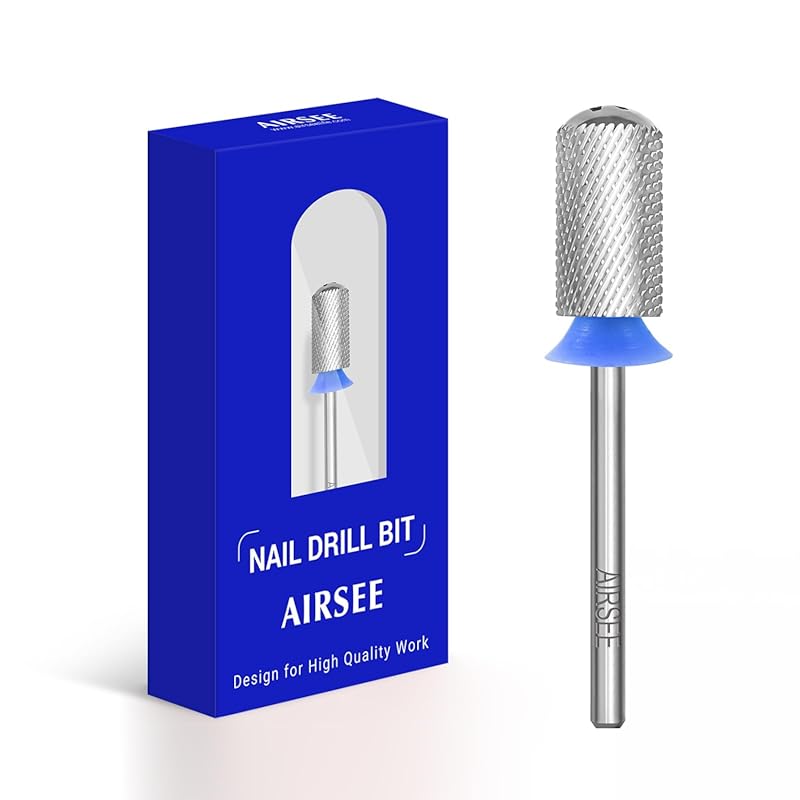 Tungsten Carbide Nail Drill Bit: Safe Round Top for Efficient Gel Poli