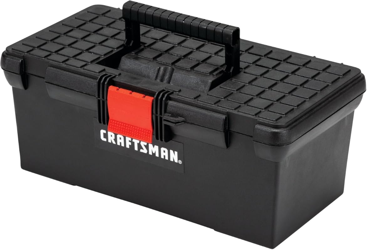 Craftsman 16-inch Lockable Tool Box: A Durable Black Storage Solution 