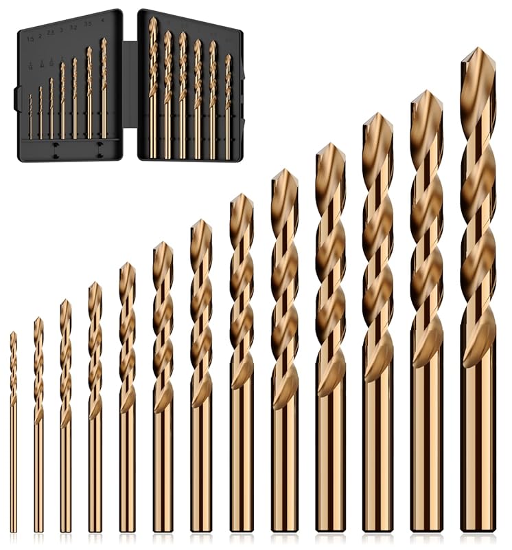 Best Cobalt M35 High-Speed Steel Drill Bits for Hardened Metals and St