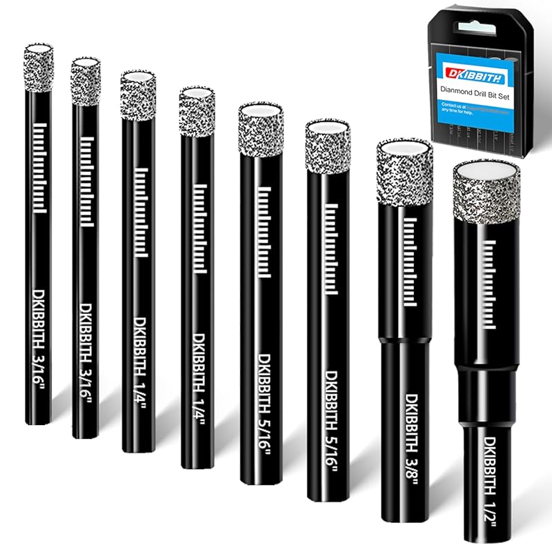 Diamond Drill Bits for Tile, Ceramic, Marble, Granite: Integrated Cool