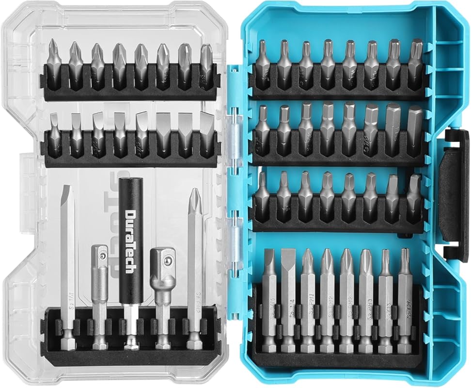 53-Piece S2 Steel Drill and Driver Bit Set, Tough Case, Magnetic Guide