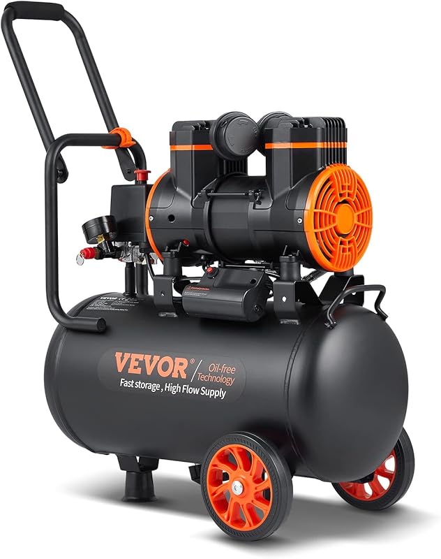 5 Best Air Compressors for Auto Painting: Expert-Approved Picks 6 VEVOR 6.3 Gallon Oil-Free Air Compressor, 2 HP, 3.35 CFM for Auto Pain