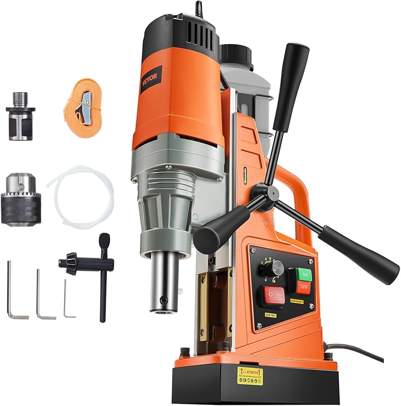 VEVOR Magnetic Drill Press for Metal Drilling with a 2-inch Boring Cap