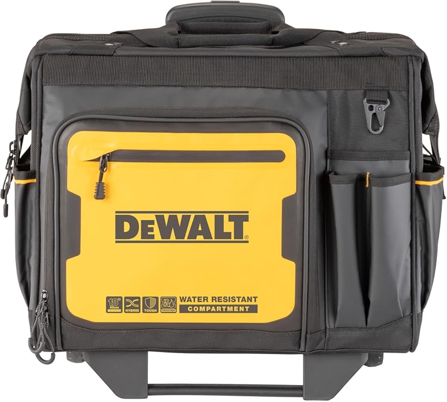 DEWALT 18 Inch Rolling Tool Storage Bag with 27 Pockets