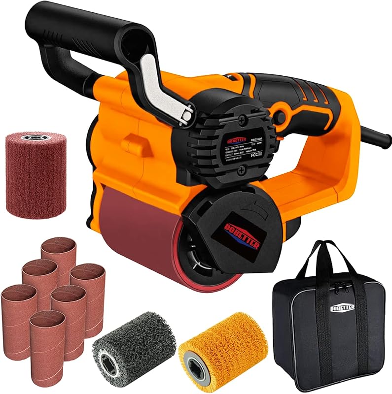 Drum Sander for Woodworking, Surface Conditioning Tool, Burnishing Pol