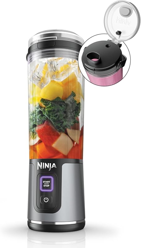 Ninja Cordless Portable Personal Blender, 18oz Vessel for Smoothies, U