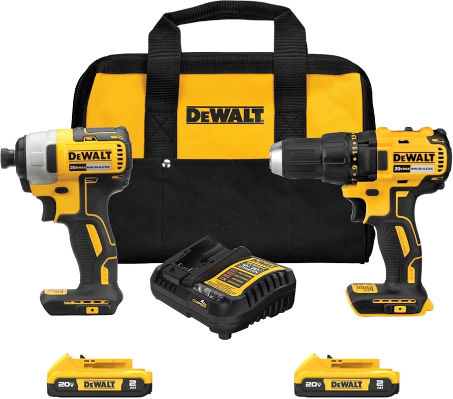 5 Best Driver Drills: Expert Picks for Unmatched Quality 3 DEWALT 20V Cordless Drill and Impact Driver Kit, Brushless, including