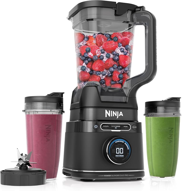 Ninja Blender with BlendSense, 1800 Watts, a 72-oz Pitcher, and Two Si