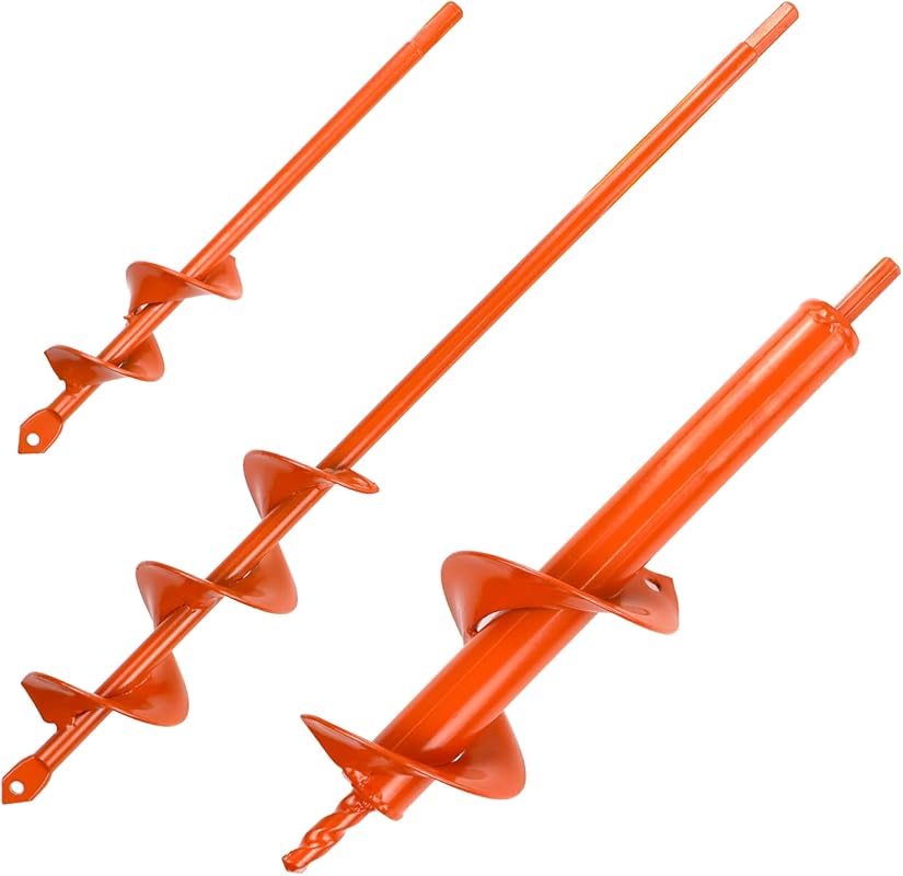 5 Best Auger Drill Bits for Planting: Expert-Approved & Reliable 6 Auger Drill Bit Set for Planting, Bulb Bedding, Post Hole Digging, 3/8