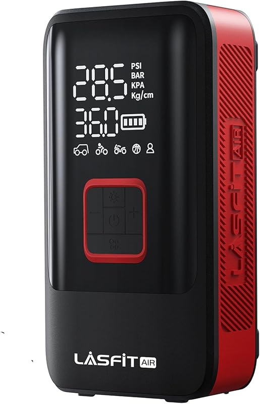 LASFIT TK1 Battery Air Compressor for Pickup Trucks: 150PSI Digital Ga