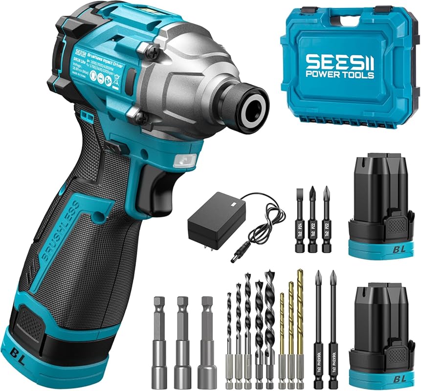 5 Best Drill Driver Impact Combos: Expert-Rated Quality 5 16.8V Cordless Brushless Impact Driver Kit for Drilling and Driving wi