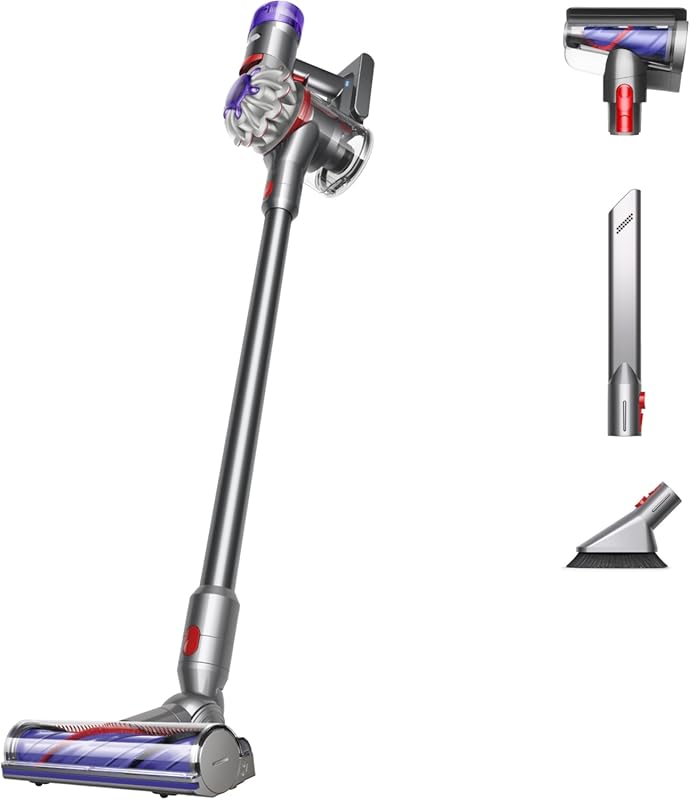 7 Best Dyson Cordless Vacuums: Expert Reviews for Unmatched Quality 3 Dyson V8 Cordless Vacuum: 115AW, 40 Min Runtime, Cleans Floors and Pet