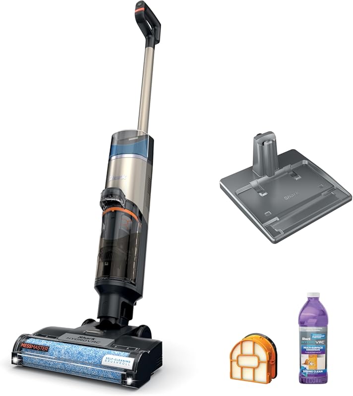 Lightweight Cordless Wet Dry Vacuum Mop with Self-Cleaning for Hard Fl