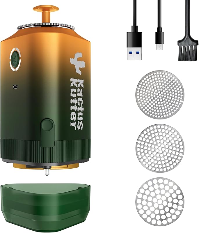 K5 Electric Herb Grinder: Battery Powered, Automatic, Portable Spice M